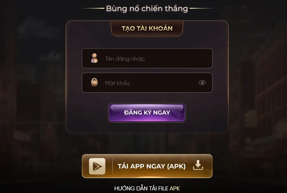đăng ký tài khoản 68gamebai